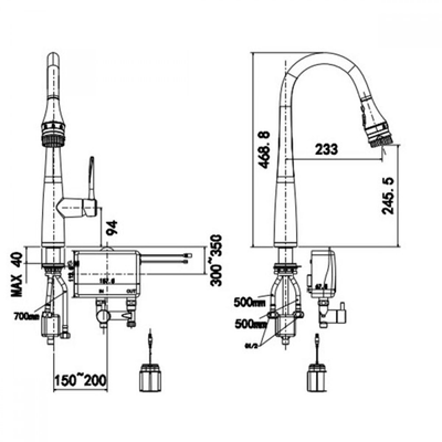 Vòi bếp American Standard WF-5644 cảm ứng