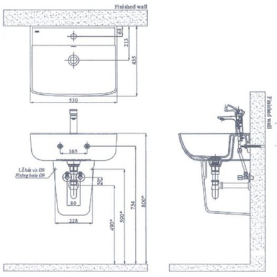 Chậu rửa lavabo INAX AL-312V Aqua Ceramic