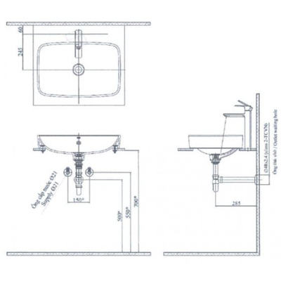 Chậu rửa lavabo INAX AL-299V đặt bàn AquaCeramic